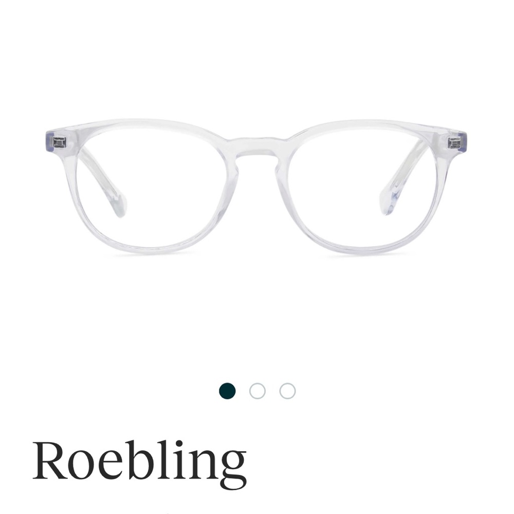 Roebling Women's Clear Frame Glasses